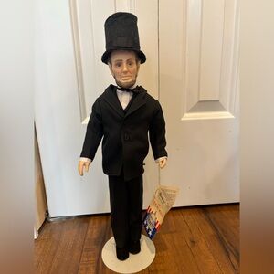 VINTAGE 1984 EFFANBEE ABRAHAM LINCOLN 18inch DOLL With Hat
